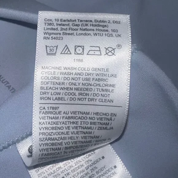 Athleta Salutation Stash Pocket II Cinch 7/8 Star Blue Extra Small NWOT - Picture 9 of 9